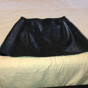 Faux leather mini skirt from Zara SzL